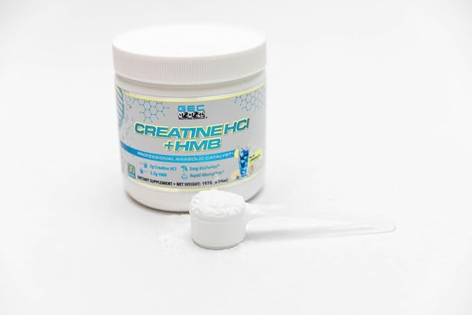 Creatine HCl + HMB for Athletes – Performance &amp Recovery Formula – 2g Creatine HCl 2.5g HMB – Fast Absorption No Bloat No Loading – 30 Servings – GEC (Standard Blue Lemonade)
