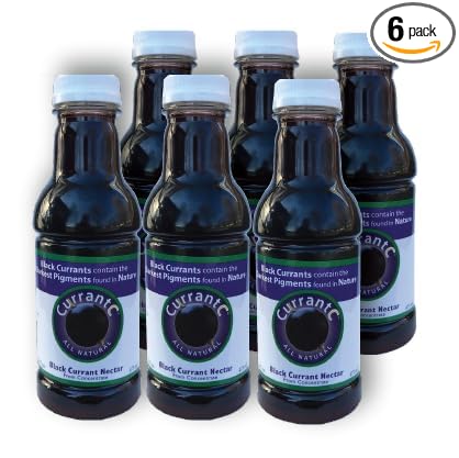 100% All Natural Black Currant Nectar 16 oz. - 6 pack
