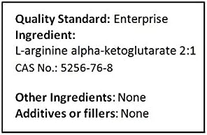 AAKG (2:1) 500g (1.1 lb) L-Arginine Alpha Ketoglutarate (2:1) Pure Powder Maximum Strength