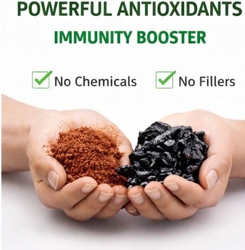 USDA Organic - Shilajit Powder Extract (3.5 Oz / 100 g) - 99% Fulvic Acid - Full Spectrum Extract | 100% Pure Organic Shilajit - No Fillers | Rich in Fulvic Acid and Trace Minerals By Leafy Organic