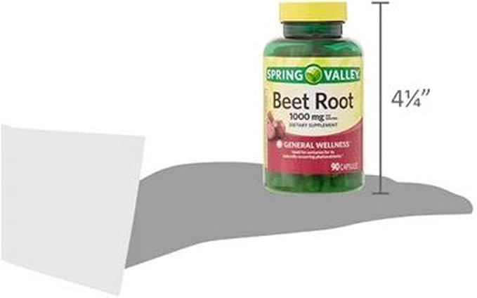 Beet Root Dietary Supplement 1000 mg 90 Count