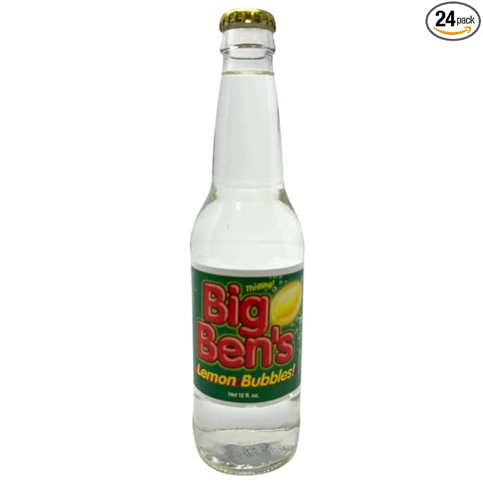 Big Ben's Lemon Bubbles - 12OZ (12 Glass Bottles) 24 Pack