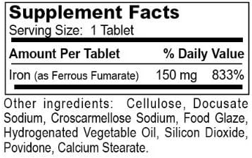 Dialyvite: Ferrimin 150 - Ferrous Fumarate Iron Supplement - 120 Tablets - 4 Pack