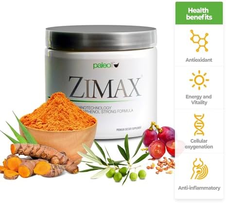 ZIMAX Super ANTIOXIDANT - 100% Natural - High Absorption Curcumin Rosemary Extract Grape Seed Extract Olive Leaf Extract ORAC 3451770 (Canister) 90 Grams (3-Pack)