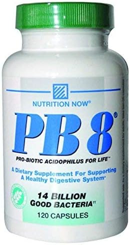 Nutrition Now PB8 Pro-Biotic Vegetarian Acidophilus - 60 capsules per pack - 3 packs per case.3