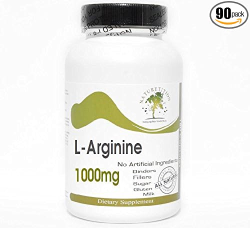 L-Arginine 1000mg ~ 90 Capsules - No Additives ~ Naturetition Supplements