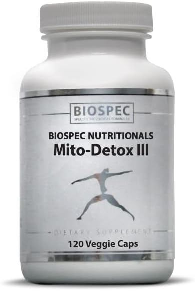BIOSPEC NUTRITIONALS Mito-Detox III - N-Acetyl Cysteine (NAC) Acetyl L-Carnitine Alpha Lipoic Acid (ALA) Co-Q-10