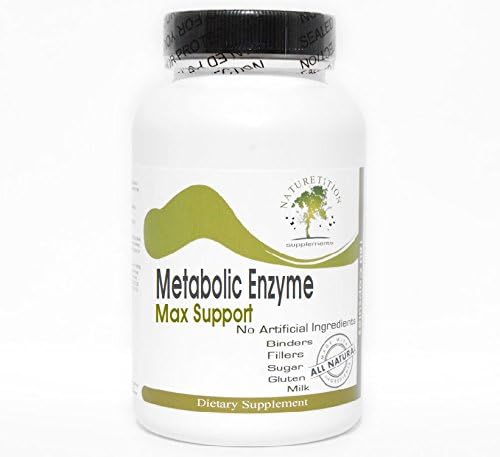 Metabolic Enzyme Max Support ~ 180 Capsules - No Additives ~ Naturetition Supplements
