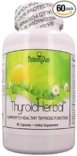 Thyroid Support for Hyper and hypothyroid Conditions with L-Tyrosine Kelp Ashwagandha and Bladderwrack. Potent Thyroid Support for Women and Men. Made in The USA
