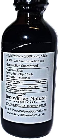 Colloidal Silver 2000 PPM Buy Two 2 OZ GET ONE Trial Size (1/2 oz) Free by Innovative Natural Products