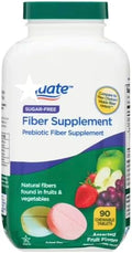 Daily Fiber Supplement Chewable Tablets – 90 Count Sugar-Free Chews for Women and Men High Fiber Content Assorted Fruit Flavors Chewable Tablets for Adults. (Pack of 1)