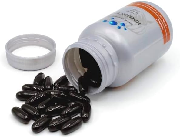 New Zealand Heme Iron Supplement - 1000mg x 90 Soft Gel Capsules - Iron Deficiency Supplement for Anemia - Deer Blood w/ Ferrous Fumarate - Supports Energy Strength and Circulation for Men and Women