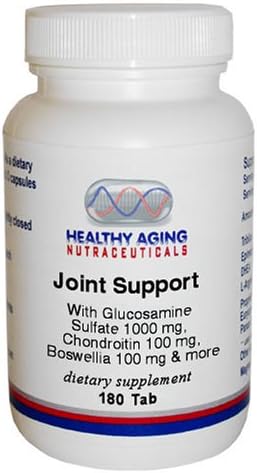 Joint Support W/ Glucosamine Sulfate 1000 Mg Chondroitin 100 Mg Boswellia 100 Mg &amp More 180 Tablets