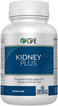Well of Life: Kidney Plus 600mg with Cranberry Extract Astragalus Root Java Tea-Leaf &amp antioxidants for Overall Well-Being Helps Healthy Kidney Function &amp Urinary Tract Wellness 60 Capsule