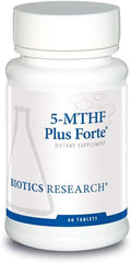 Biotics Research 5-MTHF Plus Forte - Brain Health Promotes Calm Relaxed Mood and Serotonin Production 60 Capsules
