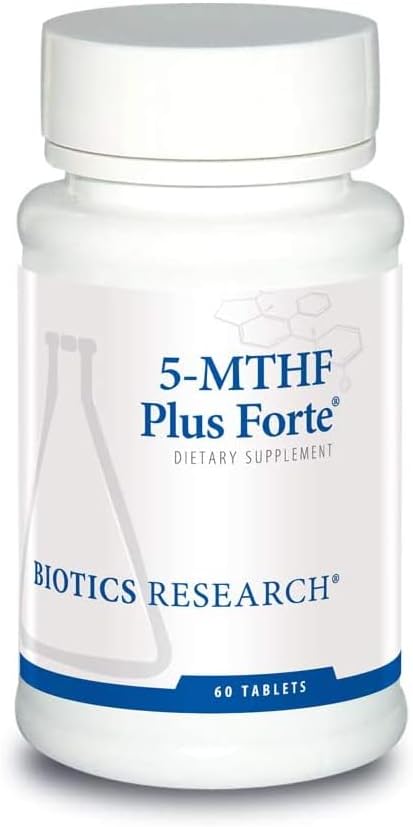 Biotics Research 5-MTHF Plus Forte - Brain Health Promotes Calm Relaxed Mood and Serotonin Production 60 Capsules