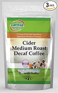 Cider Medium Roast Decaf Coffee (Gourmet Naturally Flavored Whole Coffee Beans) (4 oz ZIN: 549675) - 3 Pack