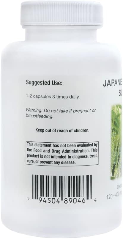 Supreme Nutrition Japanese Knotweed Supreme 120 Pure Polygonum cuspidatum Vegetarian Capsules