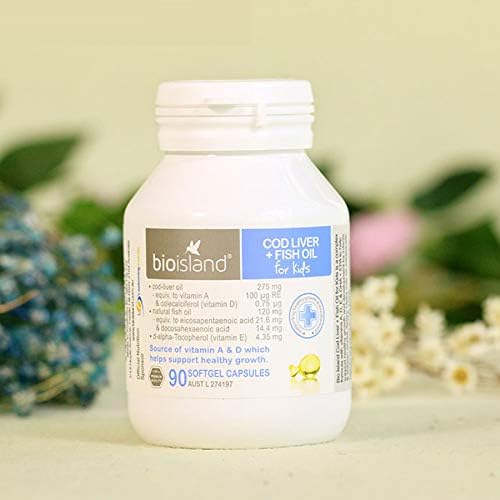Bio Island Cod Liver + Fish Oil 90 Capsules