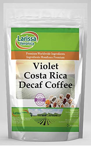 Violet Costa Rica Decaf Coffee (Gourmet Naturally Flavored Whole Coffee Beans) (8 oz ZIN: 559058)