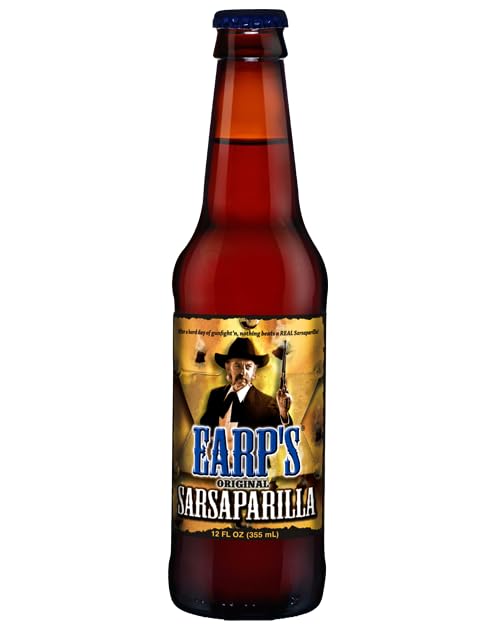 Iconic Old-Time Brand Soda Earp's Original Sarsaparilla 12 oz (96 pack)