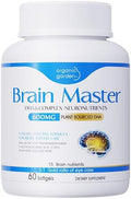 Organic Garden Algal DHA Premium Softgels with Lutein | 600mg Plant-Based Omega-3 for Brain Function Mental Clarity Focus &amp Eye Health Support | 15-in-1 Complex with Vitamins 60 Count (1)