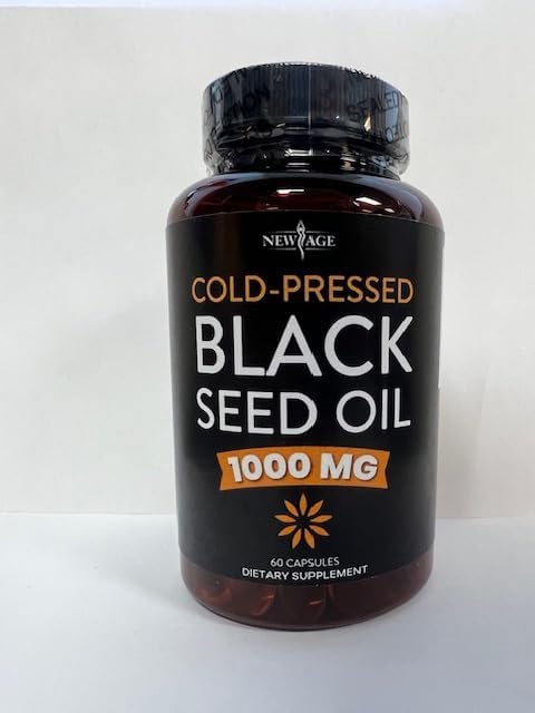 NEW AGE Black Seed Oil Softgel Capsules - Premium Cold-Pressed Nigella Sativa Producing Pure Black Cumin Seed Oil - Non-GMO &amp Vegetarian 90 Count (Pack of 3)