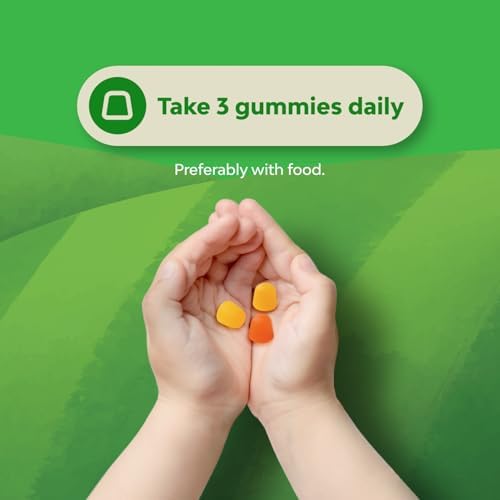 Bundle of Omega DHA Gummies for Kids - Fatty Acids Omega 3 6 9 with Vitamin C for Brain Immunity &amp Vision - Nutritional DHA for Healthy Nervous System &amp Focus Support - Vegetarian &amp Glute