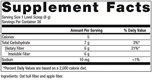 Metagenics MetaFiber - 6 g Dietary Fiber - Supports GI Regularity &amp Occasional Constipation Relief* - Fiber Blend Powder - Non-GMO &amp Gluten-Free - 10.72 oz