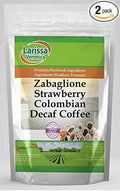 Zabaglione Strawberry Colombian Decaf Coffee (Gourmet Naturally Flavored Whole Coffee Beans) (16 oz ZIN: 559567) - 2 Pack