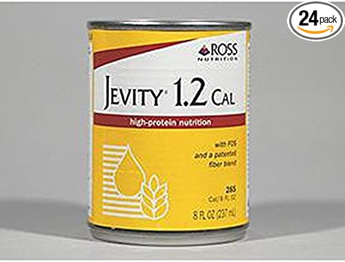 Jevity 1.2 Cal High-Protein Nutrition With Patented Fiber Blend Ready to Use 8 Fluid Ounces (Pack of 24) by Jevity