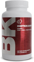 Kaire BioticKaire+ Multi-Action Digestive Enzymes – Probiotics Prebiotics Postbiotics &amp Enzymes – Daily Wellness for Health &amp Support Supplement (120 Capsules)