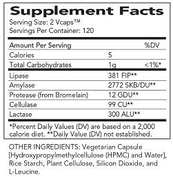 AbsorbAid Digestive Enzymes 240 vCaps Proven to Increase Vital Nutrient Absorption by up to 71%