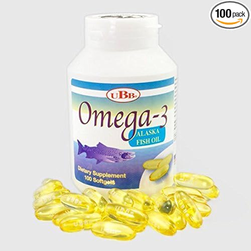 UBB Omega-3 Alaska Fish Oil Dietary Supplement - 100 Softgels