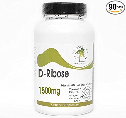 D-Ribose 1500mg ~ 90 Capsules - No Additives ~ Naturetition Supplements