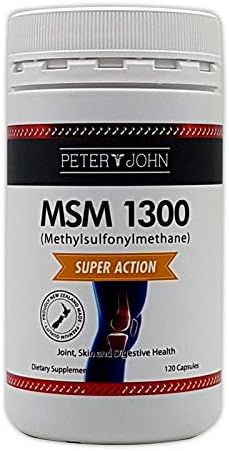 HEALTHFARM MSM Dietary Supplement 1300mg 120Capusule Supports Joint Comfort/Healthy Immune System (1 Bottle)