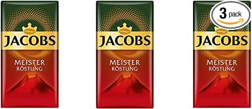 Jacobs Meister Rostung Ground Coffee 500 Gram / 17.6 Ounce (Pack of 3)