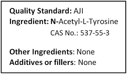 N-Acetyl L-Tyrosine 250g (8.8 oz) Pure Powder AJI Quality Better Bioavailability Energy Ingredient