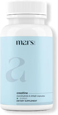 mars by GHC Micronized Creatine Monohydrate Capsules with Shilajit &amp Ashwagandha | Overall Well-Being | 120 Capsules | Pack of 1