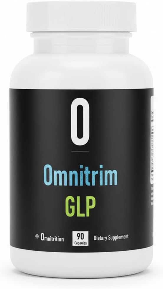 Omnitrition OmniTrim GLP Wellness Support Supplement with Berberine Chromium Cinnamon Green Tea &amp Turmeric | Supports Energy &amp Healthy Lifestyle – 90 Capsules