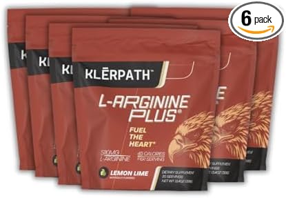 Lemon Lime 6 Pack - Blood Pressure Cholesterol Formula Heart Health Supplement 13.4 OZ (380g)