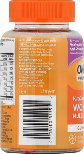 One A Day Women’s VitaCraves Multivitamin Gummies Supplement with Vitamin A Vitamin C Vitamin D Vitamin E and Zinc for Immune Health Support* Calcium &amp more 70 count