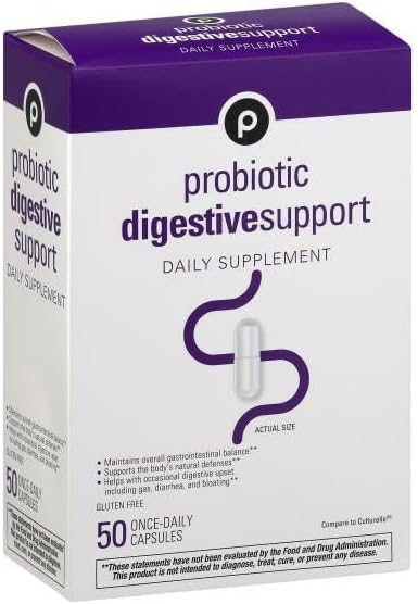 Generic Publix Probiotic Digestive Support - 50 Capsules 1 Count (Pack of 1)
