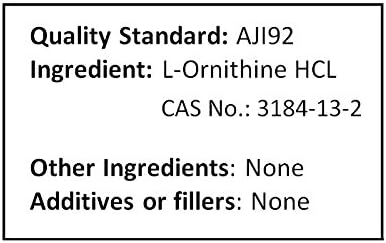 Pure L-Ornithine Powder 250g (8.8 oz) AJI Quality