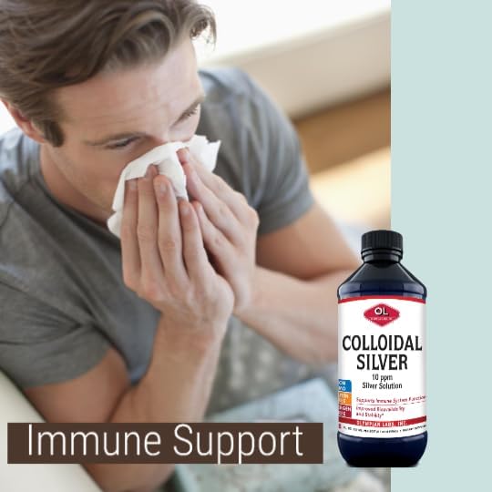 Olympian Labs Colloidal Silver 8floz 45 Servings - 10ppm Purified Bioavailable Silver Immune Support