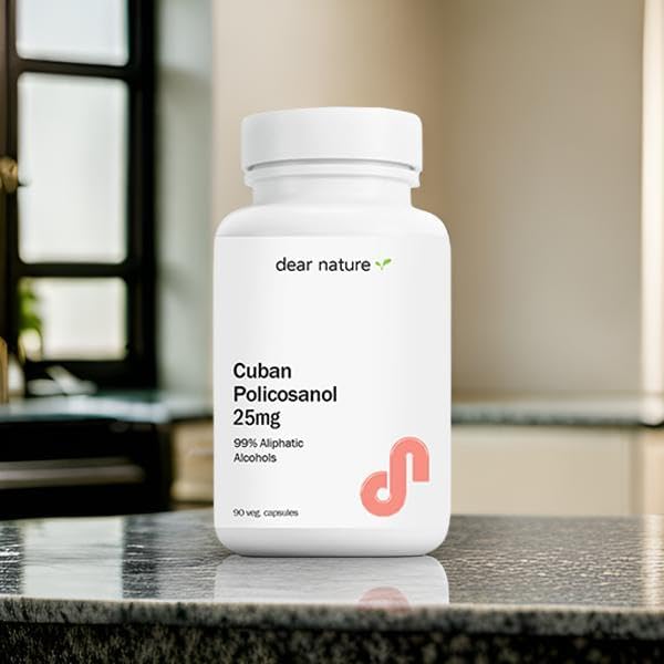 Cuban Policosanol 25mg 90 Vegetable Capsules (Pack of 2)