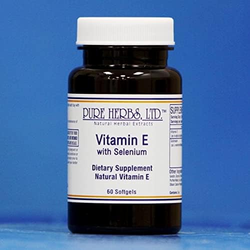 Pure Herbs Ltd. Vitamin E with Selenium (60 softgels)