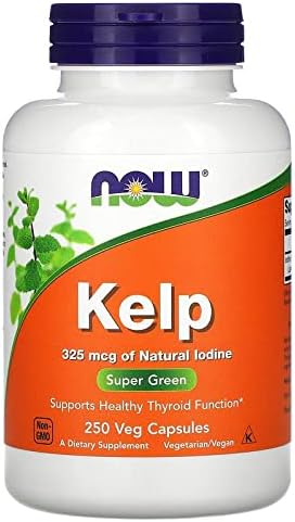 Kelp 325 mcg 250 Caps by Now Foods (Pack of 8)
