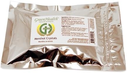 Menthol Crystals - 100% Pure and Natural - 1lb - GreenHealth