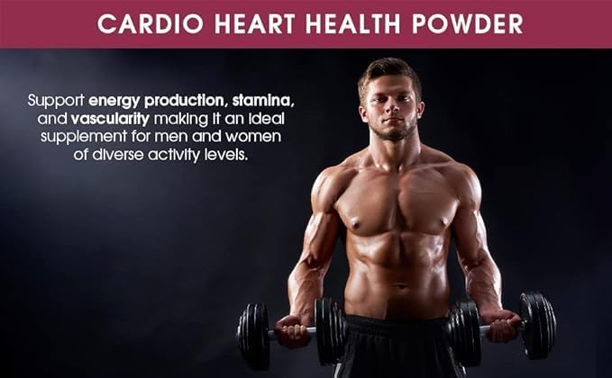 Cardio 911® Nitric Oxide Heart &amp Circulation Support - 5000mg L-Arginine &amp 1000mg L-Citrulline - Cherry 30 Servings Powder 375 Grams - CoQ10 Beet Root - High Potency Cardiovascular Formula